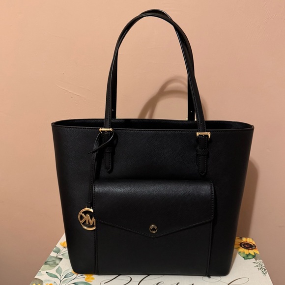 Michael Michael Kors Jet Set Multifunction Pocket Tote Large, Black handbag - Picture 5 of 15